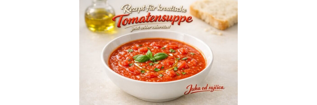 Kroatische Tomatensuppe "Juha od rajcica" - Kochrezept für eine feine kroatische Tomatensuppe