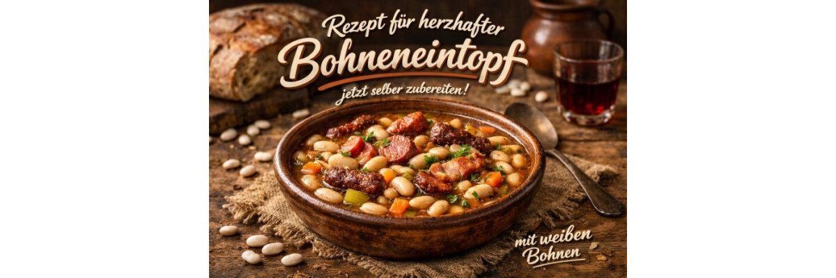 Herzhafter Bohneneintopf mit Weißen Bohnen - Leckeres Rezept: Bohneneintopf mit weißen Bohnen