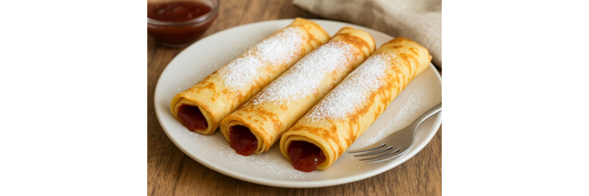 Palačinke – Pfannkuchen mit Marmelade - Palačinke – Kroatische Pfannkuchen mit Marmelade | Einfaches Originalrezept