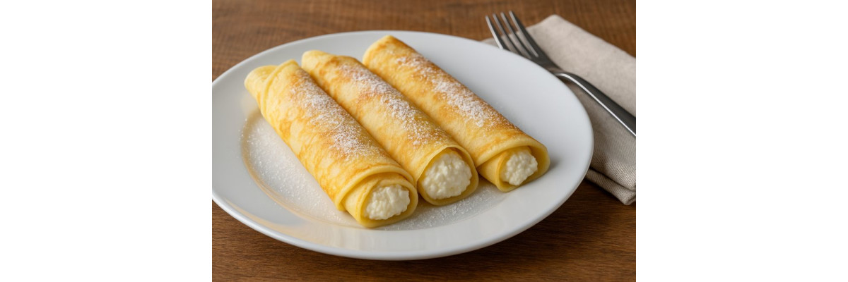 Palačinke mit Quarkfüllung – kroatische Pfannkuchen Rezept - Palačinke mit Quarkfüllung – Kroatische Pfannkuchen