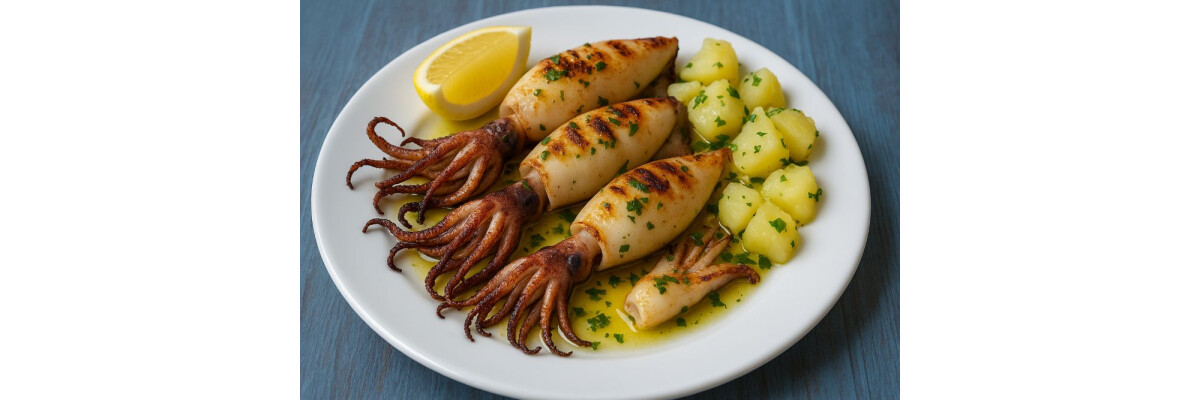 Lignje na žaru – Gegrillte Tintenfische - Lignje na žaru – Gegrillte Tintenfische
