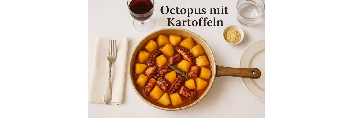 Rezept für Hobotnica s Krumpirima (Oktopus mit Kartoffeln) - Rezept für Hobotnica s Krumpirima – Kroatisches Gericht mit Oktopus und Kartoffeln
