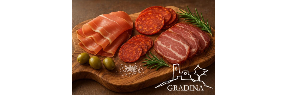 Gradina – Feinkosttradition aus dem Herzen Dalmatiens - Gradina – Traditionelle kroatische Wurst- und Schinkenspezialitäten aus Dalmatien