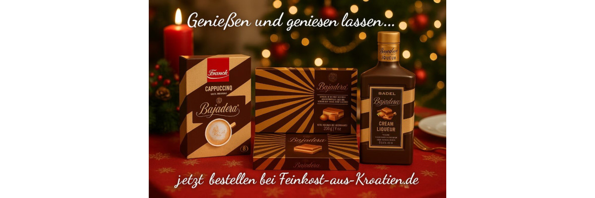 Bajadera – Genuss, der verbindet: Pralinen, Cappuccino &amp; Likör für ganz besondere Momente - Bajadera Pralinen, Cappuccino &amp; Likör – Genussideen für Weihnachten