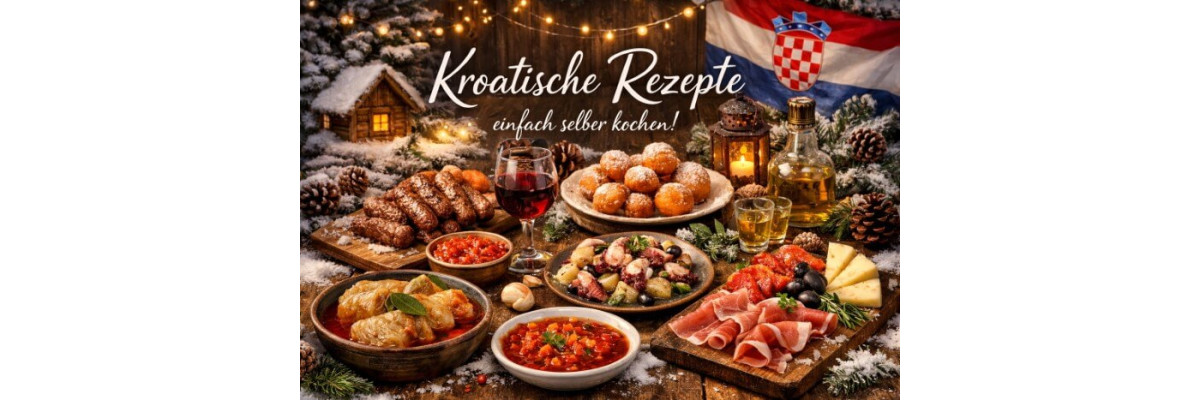 Vielfalt der kroatischen Küche – Regionen, Gerichte &amp; Zutaten - Entdecke die Vielfalt der kroatischen Küche: dalmatinische Fischgerichte, Balkan-Grill, Hausmannskost, Suppen, Strudel, Süßspeisen und typische Zutaten.