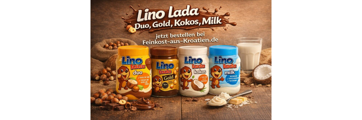 🍫 Linolada – Cremiger Genuss aus Kroatien für besondere Momente - Linolada kaufen – Duo, Gold, Kokos &amp; Milk aus Kroatien