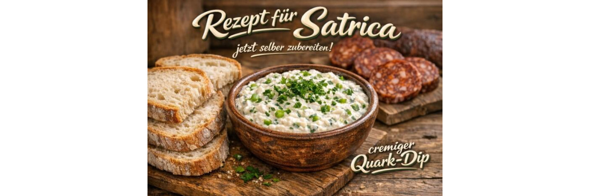 Satrica Rezept – slawonischer Quarkaufstrich mit Frühlingszwiebeln - Satrica – Kroatischer Quarkaufstrich aus Slawonien