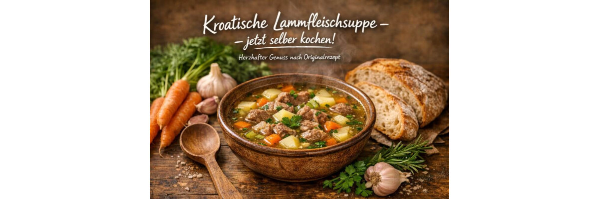 Rezept für kroatische Lammfleischsuppe - Kroatische Lammfleischsuppe – traditionelles Rezept einfach kochen