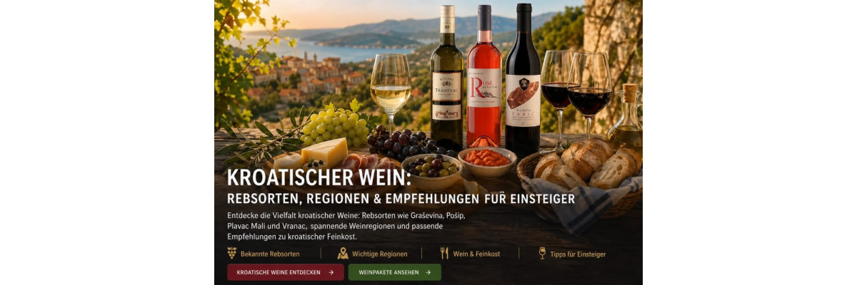 Kroatischer Wein und Weine der Adriaregion: Rebsorten, Herkunft &amp; Empfehlungen für Einsteiger - Kroatischer Wein &amp; Weine der Adriaregion entdecken