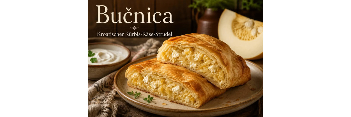 Bučnica Rezept – kroatischer Kürbis-Käse-Strudel - Bučnica – Kroatischer Kürbis-Käse-Strudel Rezept