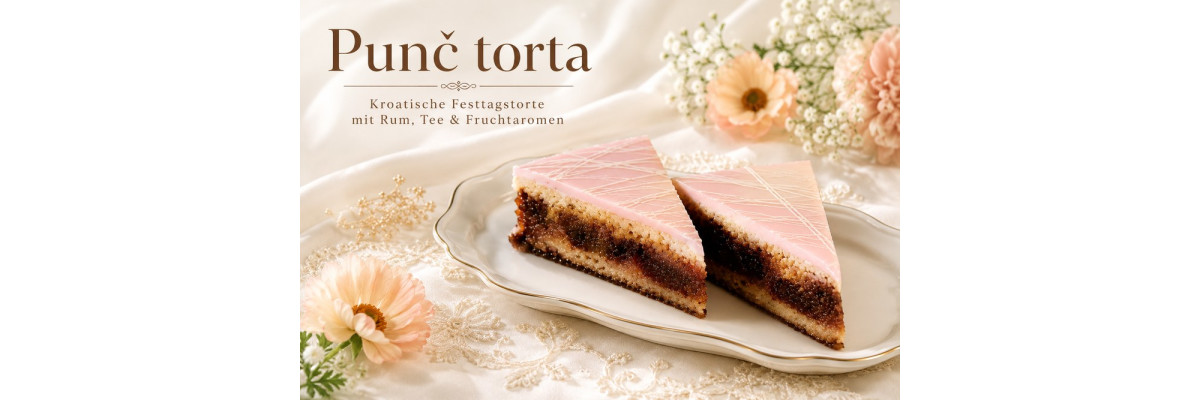 Punč torta Rezept – kroatische Festtagstorte - Punč torta – Kroatische Festtagstorte mit Rum Rezept