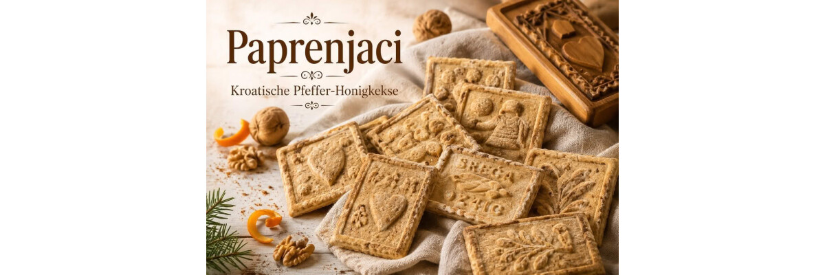 Paprenjaci Rezept – kroatische Pfeffer-Honigkekse aus Zagreb - Paprenjaci – Kroatische Pfefferkekse mit Honig Rezept