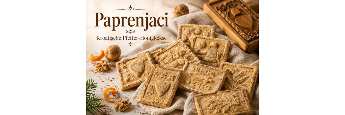 Paprenjaci Rezept – kroatische Pfeffer-Honigkekse aus Zagreb - Paprenjaci – Kroatische Pfefferkekse mit Honig Rezept
