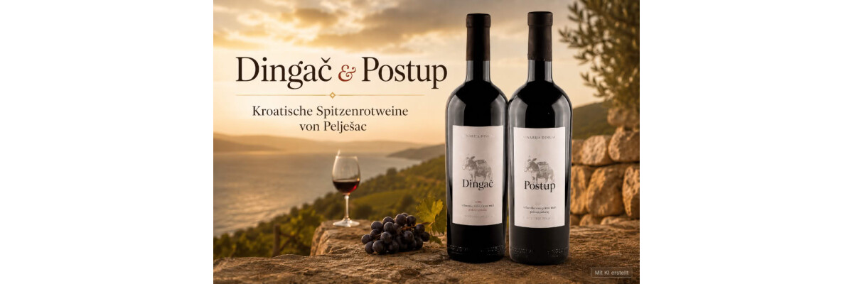 Dingač und Postup: Kroatische Spitzenrotweine von Pelješac einfach erklärt - Dingač und Postup: Spitzenrotweine von Pelješac