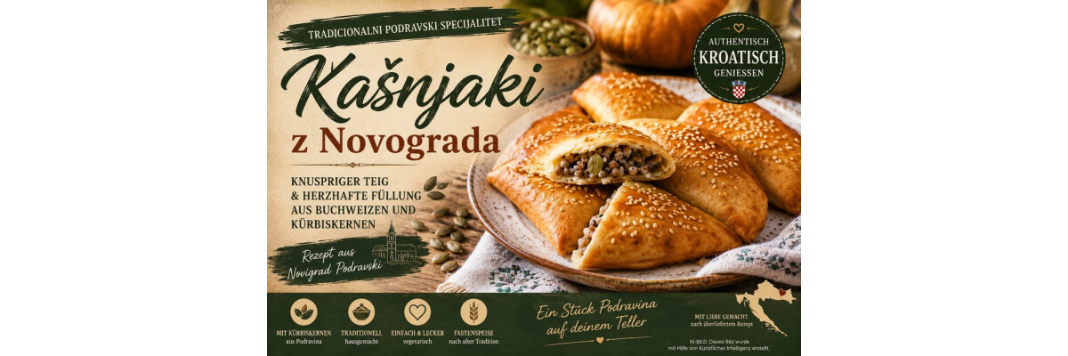 Kašnjaki z Novogagrada – Podravische Buchweizenstrudel - Kašnjaki z Novogagrada: Buchweizenstrudel aus Kroatien