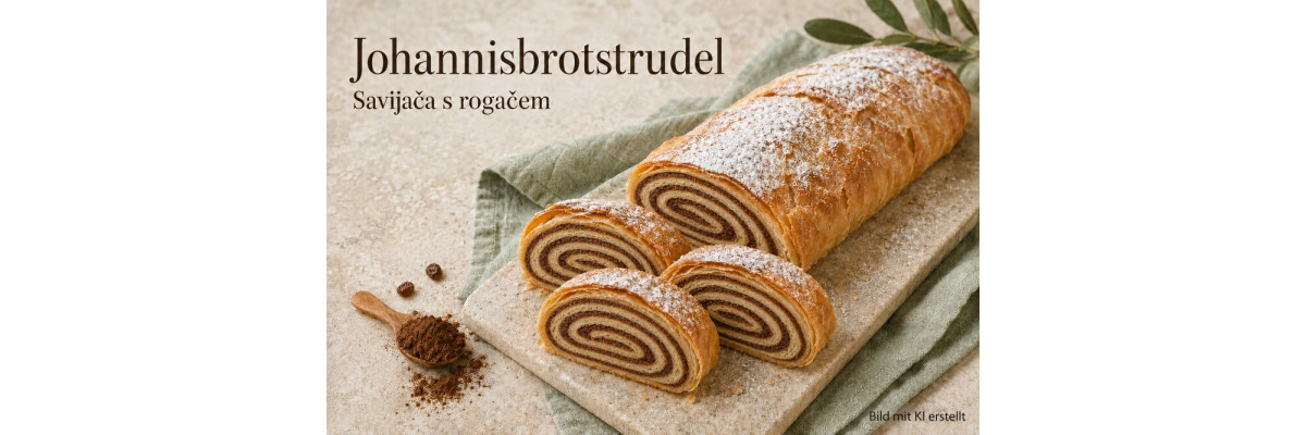Johannisbrotstrudel – Savijača s rogačem - Johannisbrotstrudel – Savijača s rogačem Rezept
