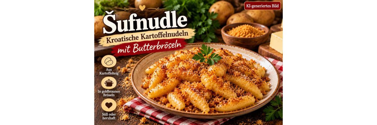 Šufnudle mit Butterbröseln – weiche Kartoffelnudeln wie bei Oma - Šufnudle mit Bröseln – Kartoffelnudeln einfach selber machen