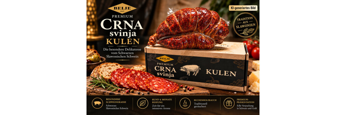 Neu im Sortiment: Belje Premium Crna Svinja Kulen – eine Delikatesse aus Slawonien - Belje Premium Crna Svinja Kulen | Neu im Sortiment