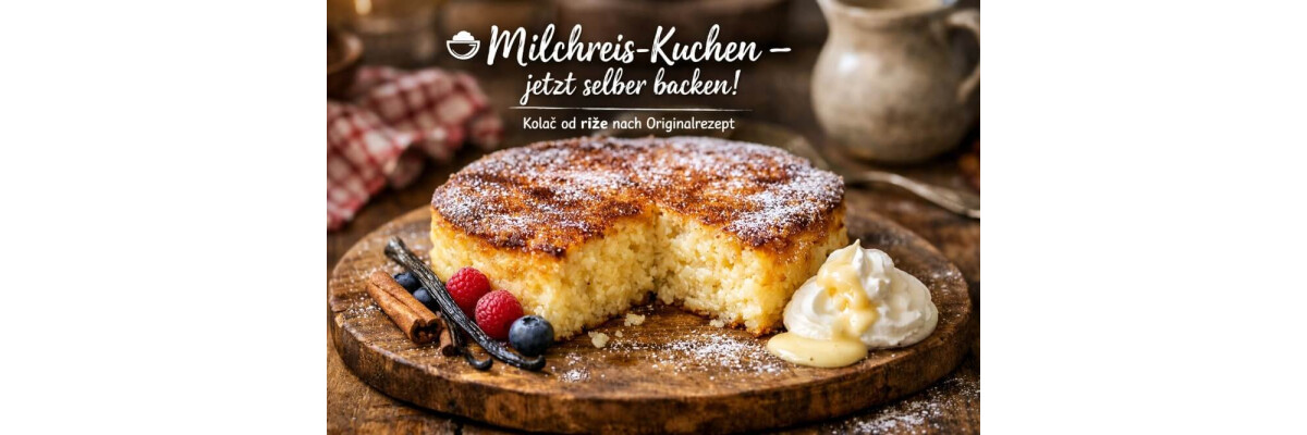 Milchreis Kuchen - Kolac od Rize - Milchreis Kuchen – Kolač od riže einfach selber backen