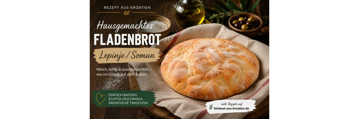 Fladenbrot Lepinje Somun - Fladenbrot Lepinje Somun – Balkan-Brot selber backen
