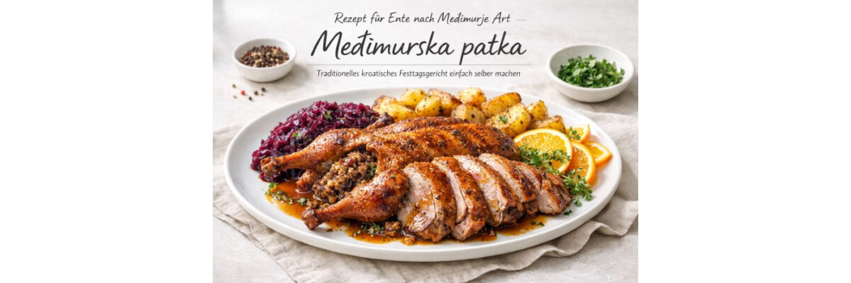 Rezept für Ente nach Medimurje Art – Medimurska patka - Medimurska Patka - gefüllte Ente nach Medimurje Art 
