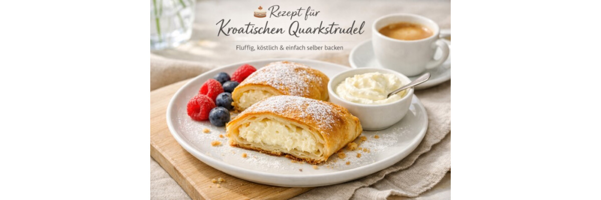 Backrezept für Kroatischen Quarkstrudel - Backrezept für Kroatischen Quarkstrudel