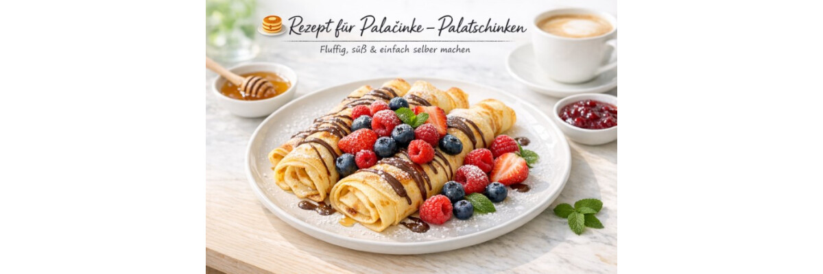 Palacinke – Palatschinken - Rezept für süße Palatschinken