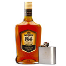 Stock 84 Brandy mit Flachmann 38%vol. Weinbrand 0,7 L