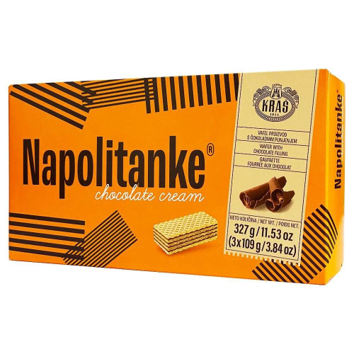 Waffeln Napolitanke Kras mit Schokoladenfüllung 330g