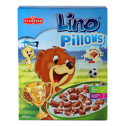 Lino Pillows mit Lino Lada Milk weiße Füllung Podravka 250g