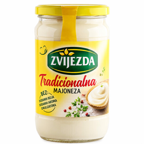 Mayonnaise Majonäse Zvijezda Majoneza Glas 620g