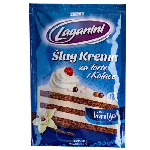Schlag Creme für Torten - Slag krema za Torte Vispak Vanille 60g