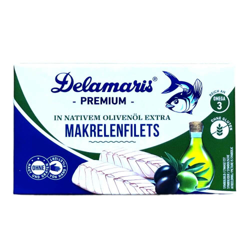 Delamaris Makrelenfilets in nativem Olivenöl EXTRA 125g