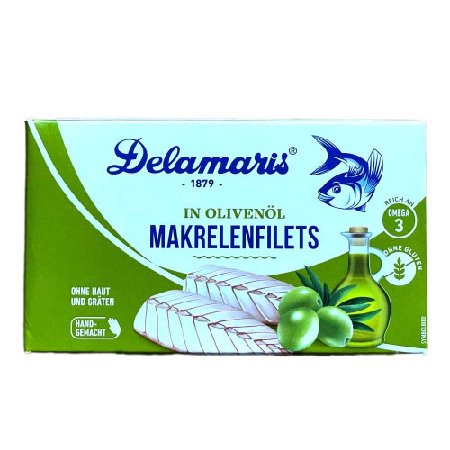 Delamaris Makrelenfilets in Olivenöl 125g