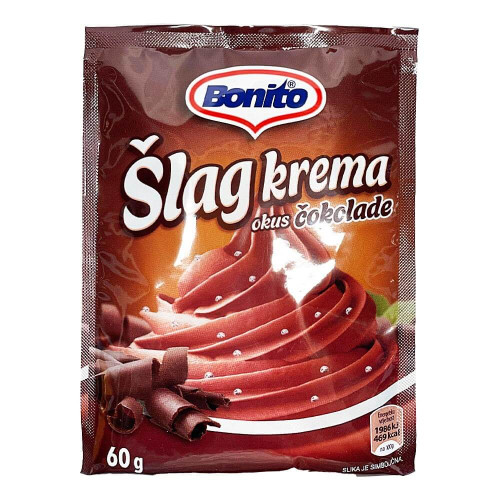 Schlag Creme für Torten Schokolade Slag krema za Torte Bonito 60g