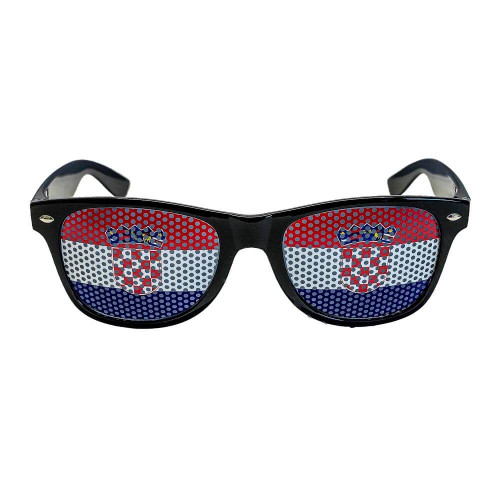 Brille Kroatien Flagge Fahne Fanartikel