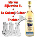 Sljivovica Merkur 40%vol. Pflaumenbrand 1,0L +6 Cokanji...