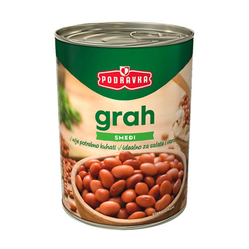 Braune Bohnen smedi Grah Podravka 400g