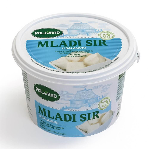Mladi sir u salamuri Poljorad Frischkäse in Salzlake 4% Fett i.Tr. 400g