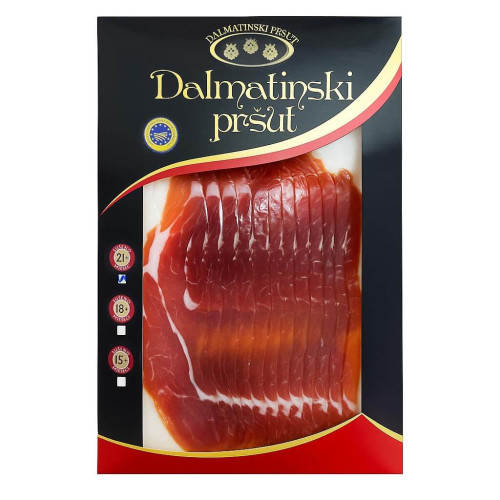 Smjeli Dalmatinski Pršut Dalmatinischer Schinken Geschnitten 250g