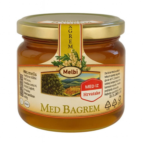 Honig Akazienhonig Bagrem med Melbi 450g