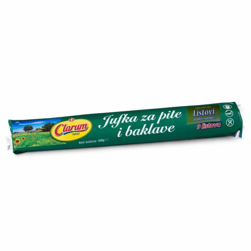 Teigblätter Clarum - Jufka Listovi za pite i baklave 400g zelena