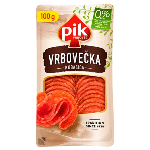 PIK Vrbovečka kobasica Salami geschnitten 100g