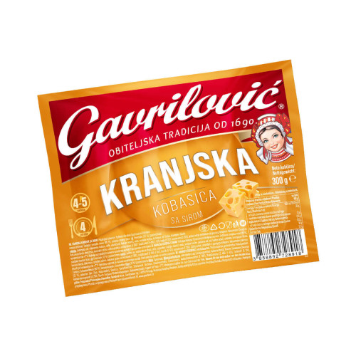 Gavrilović Krainer Käsewurst – Kranjska kobasica sa sirom 300g