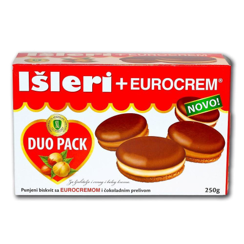 Eurocrem Isleri Gefülltes Biskuit Doppelpack 250g