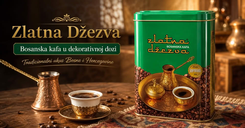 Zlatna Džezva Bosnischer Kaffee 387g in grüner Metalldose