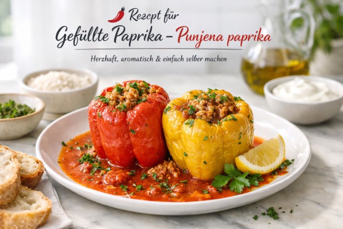 Gefüllte Paprika – punjena paprika