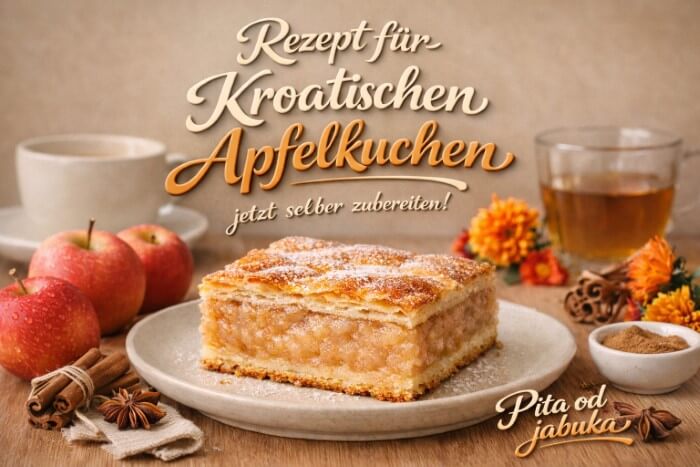 Kroatischer Apfelkuchen – Pita od jabuka