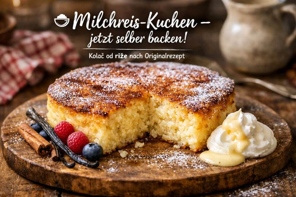Milchreis Kuchen - Kolac od Rize
