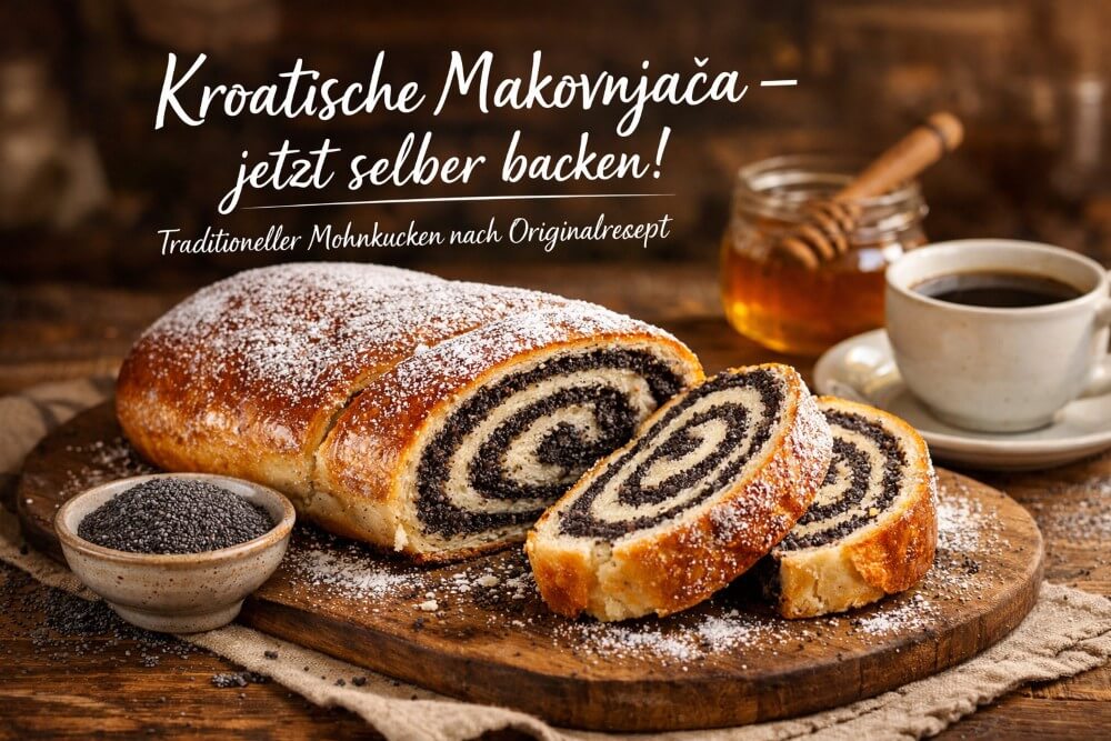 Rezept für Mohnkuchen - Makovnjaca